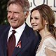Harrison Ford and Calista Flockhart arrive at the 67th annual Golden Globe Awards in Beverly Hills