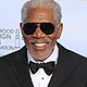 Morgan Freeman, recipient of the Cecille B. DeMille award, poses backstage at the 69th annual Golden Globe Awards