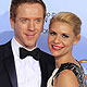 Damian Lewis holds the award for best television series - drama for 'Homeland' and Claire Danes holds the award for best actress in a TV series - drama, also for