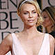 Charlize Theron poses for photographers at the 69th annual Golden Globe Awards in Beverly Hills