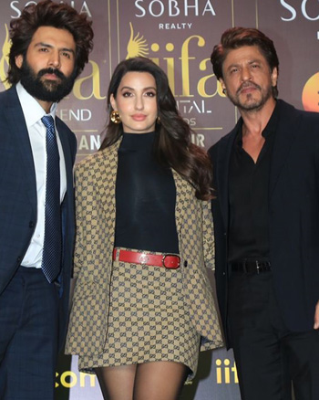 Kartik Aaryan, Nora Fatehi, Shah Rukh Khan