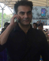 Arbaaz Khan at Khan Family Leaves for Hyderabad