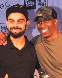 Virat Kohli and Dwayne Bravo