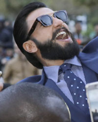 Ranveer Singh at Launch of Befikrey Trailer in Paris