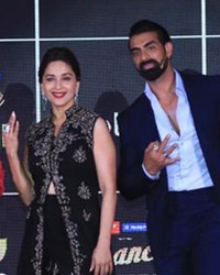 Dharmesh Yelande, Madhuri Dixit, Tushar Kalia and Raghav Juyal Dharmesh Yelande, Madhuri Dixit, Tushar Kalia and Raghav Juyal