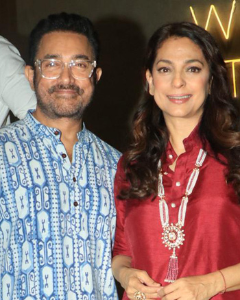 Aamir Khan and Juhi Chawla