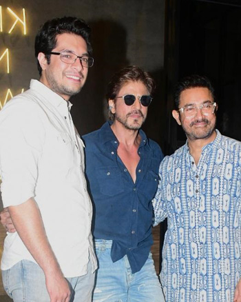Junaid Khan, Shah Rukh Khan and Aamir Khan