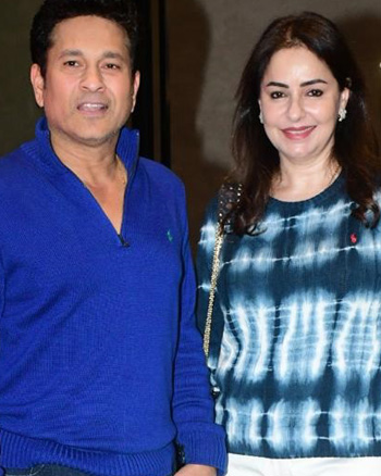 Sachin Tendulkar and Anjali Tendulkar