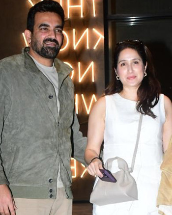 Zahir khana and Sagarika Ghatge