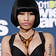Presenter Nicki Minaj poses backstage at the 2011 MTV Movie Awards in Los Angeles