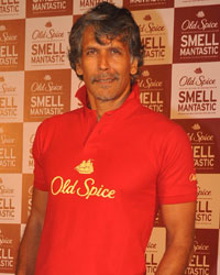 Milind Soman at Milind and Randeep Launch Old Spice Deo