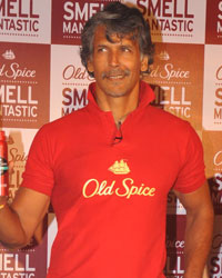 Milind Soman at Milind and Randeep Launch Old Spice Deo