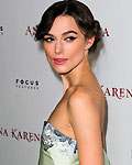 Keira Knightley arrives at the premiere of her movie 'Anna Karenina' at the Arclight Cinema in Hollywood