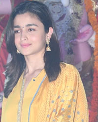 Alia Bhatt at NBS Durga Puja Samiti Maha Navami Puja