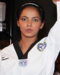 Neetu Chandra at Taekwondo Competition