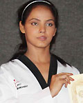 Neetu Chandra at Taekwondo Competition