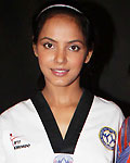 Neetu Chandra at Taekwondo Competition