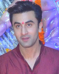 Ranbir Kapoor at North Bombay Durga Puja Celebrations