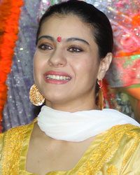 Kajol at North Bombay Durga Puja Celebrations