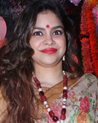 Sumona Chakravarti at North Bombay Durga Puja Celebrations