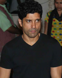 Farhan Akhtar at Om Puri Funeral