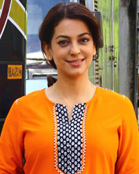 Juhi Chawla at On Location Shoot of Chalk n Duster Movie