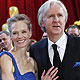 James Cameron, best director nominee for `Avatar`, poses with his wife Suzy Amis on the red carpet at the 82nd Academy Awards in Hollywood