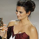 Presenter Penelope Cruz presents the Oscar to Christoph Waltz, for best actor in a supporting role in `Inglourious Basterds,` during the 82nd Academy Awards