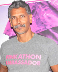 Milind Soman at PC to Announce Pinkathon Women Run