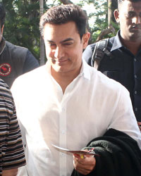 Aamir Khan at PK Cast Snapped at Airport