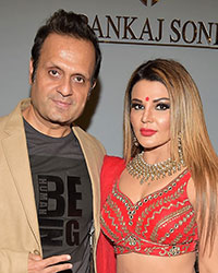DJ Sheziwood with Rakhi Sawant