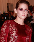 Actress Kristen Stewart arrives at the Metropolitan Museum of Art Costume Institute Benefit celebrating the opening of 'PUNK- Chaos to Couture' in New York