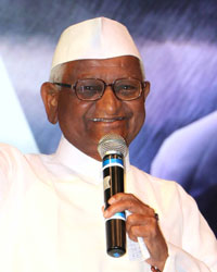 Anna Hazare at Poster Launch of Film Anna