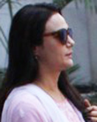 Preity Zinta at Prayer Meeting of Shilpa Shetty`s Father