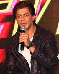 Shah Rukh Khan at Press Meet for the Success of HNY Mobile Game