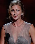 Ginnifer Goodwin and Emily VanCamp announce the winner of the award for outstanding actor in miniseries or movie at the 64th Primetime Emmy Awards