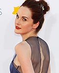 Actress Michelle Dockery arrives at the 64th Primetime Emmy Awards in Los Angeles
