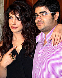 Priyanka Chopra with her brother Siddharth Chopra