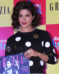 Priyanka Chopra at Priyanka Unveils Latest Issue of Grazia Magazine