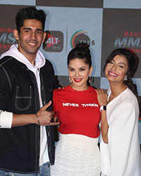 Varun Sood, Sunny Leone and Divya Agarwal Varun Sood, Sunny Leone and Divya Agarwal