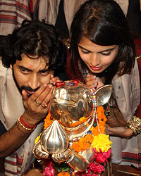 Ashish Mishra, Sheena Shahabadi and Gulshan Grover Ashish Mishra, Sheena Shahabadi and Gulshan Grover