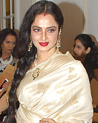 Rekha at Rekha Inaugurates Sahachari Foundation Exhibition