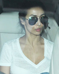 Malaika Arora at Relatives Meet Kareena at Breach Candy Hospital