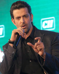 Hrithik Roshan at Roshan Trio Felicitated by CII