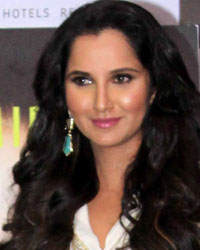 Sania Mirza at Salman Khan Launches Sania Mirza`s Autobiography