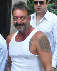 Sanjay Dutt at Sanjay Dutt Released on Furlough