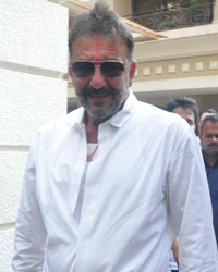 Sanjay Dutt at Sanjay Dutt Released on Furlough