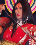 Rituparna Sengupta at Sarbojanik Durga Puja