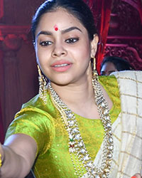 Sumona Chakravarti at Sarbojanin Durga Puja 2018