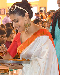 Kajol at Sarbojanin Durga Puja 2018